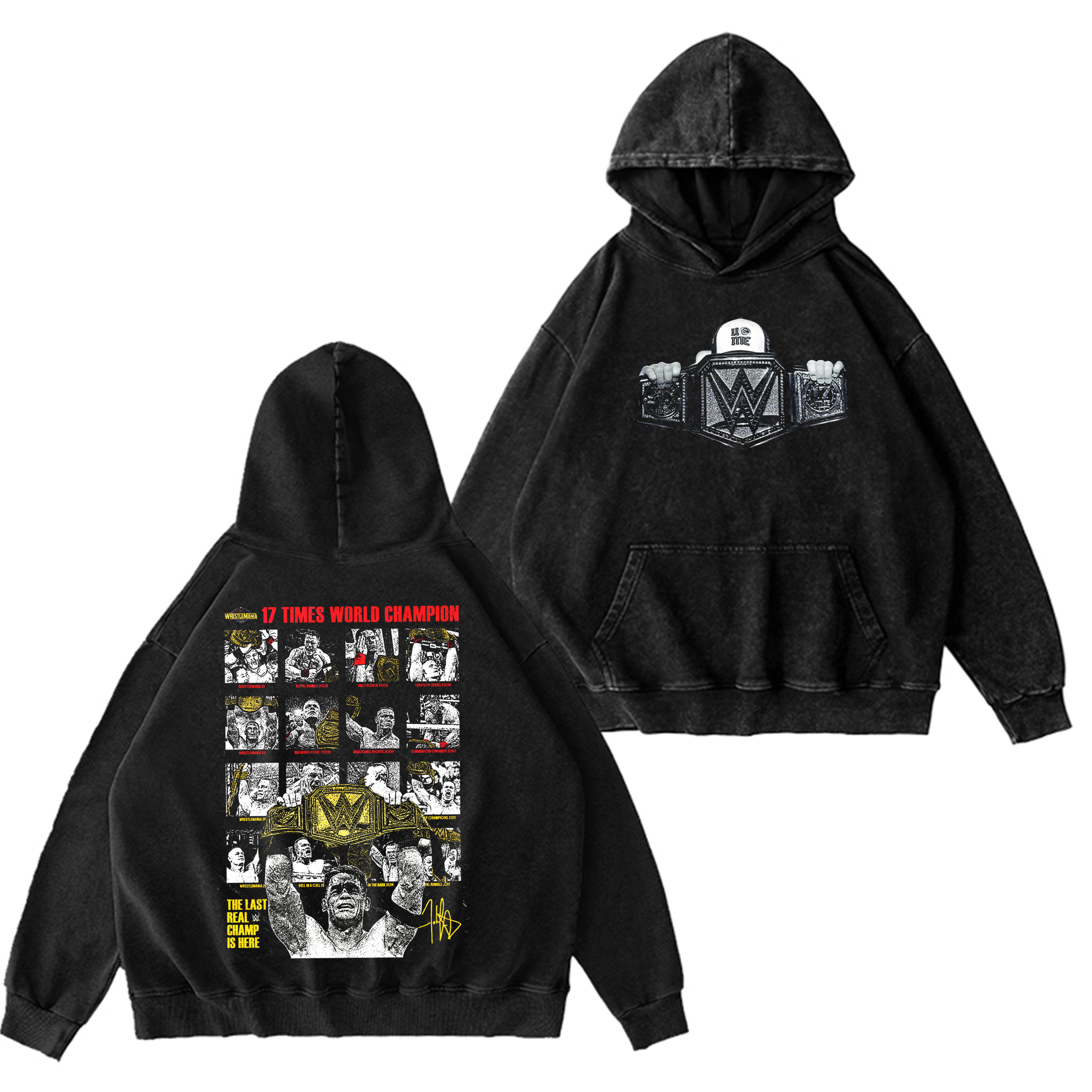 John Cena 17x Champion WWE Oversized T-shirt/Crewneck/Hoodie