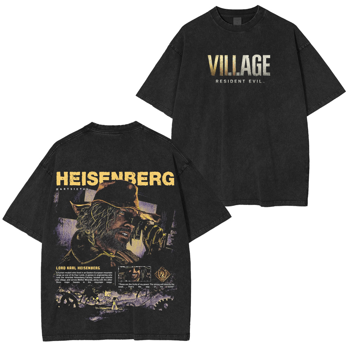 Resident Evil Game Oversized T-shirt/Crewneck/Hoodie