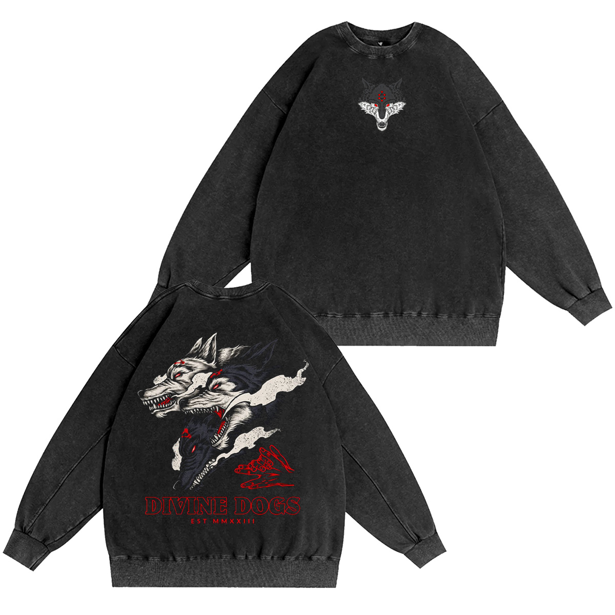 Divine Dogs Jujutsu Kaisen Oversized T-shirt/Crewneck/Hoodie