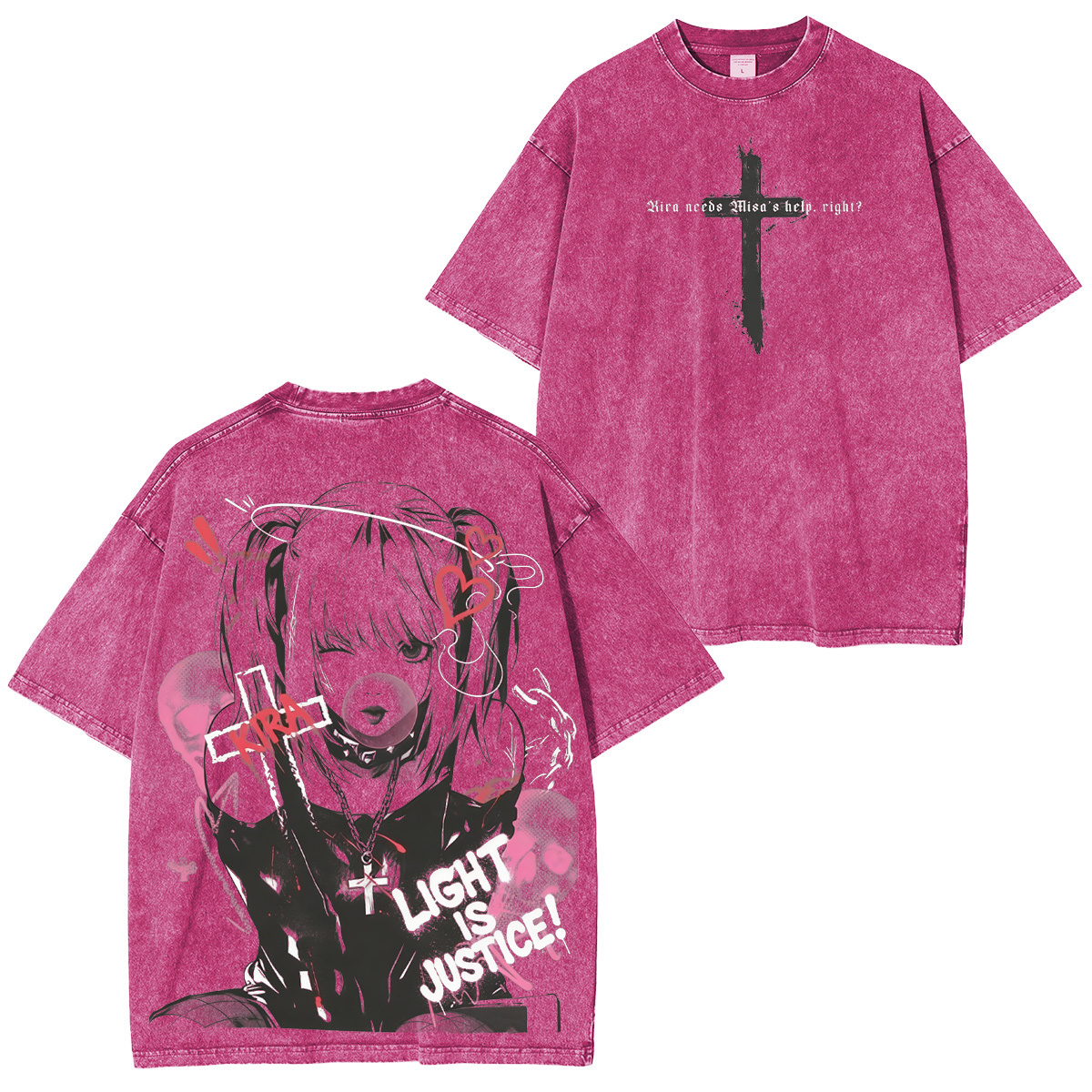 Misa Amane Death Note Washed T-shirt/Crewneck/Hoodie