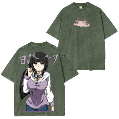 Hinata Hyuga Naruto Washed T-shirt/Crewneck/Hoodie