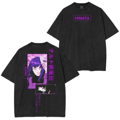 Hinata Hyuga Naruto Washed T-shirt/Crewneck/Hoodie