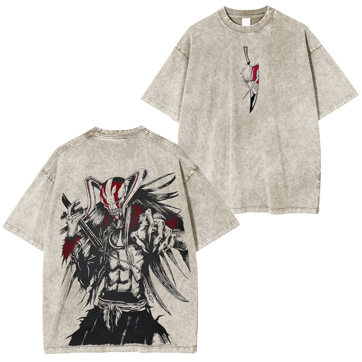 Bleach Ichigo Kurosaki Anime Washed T-shirt/Crewneck/Hoodie