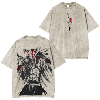 Bleach Ichigo Kurosaki Anime Washed T-shirt/Crewneck/Hoodie
