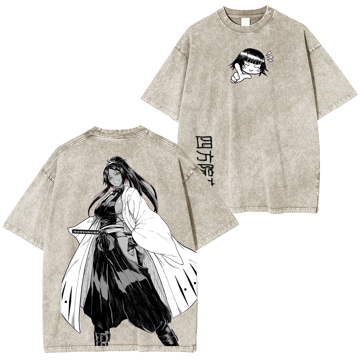 BLEACH Yoruichi Shihouin Anime Washed T-shirt/Crewneck