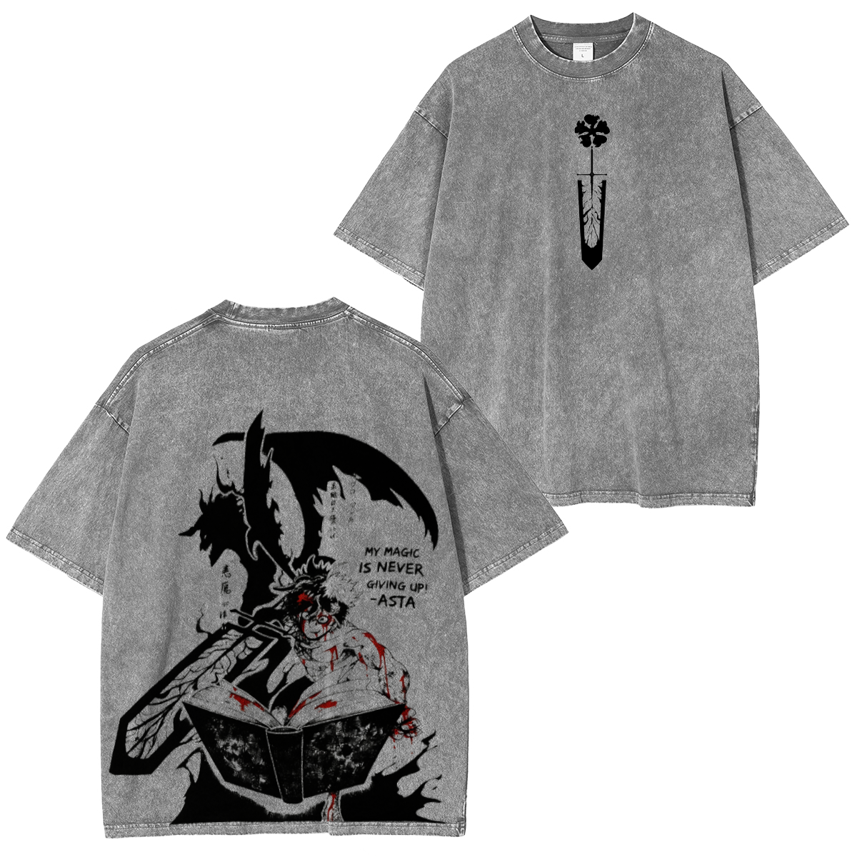 Black Clover Washed T-shirt/Crewneck/Hoodie
