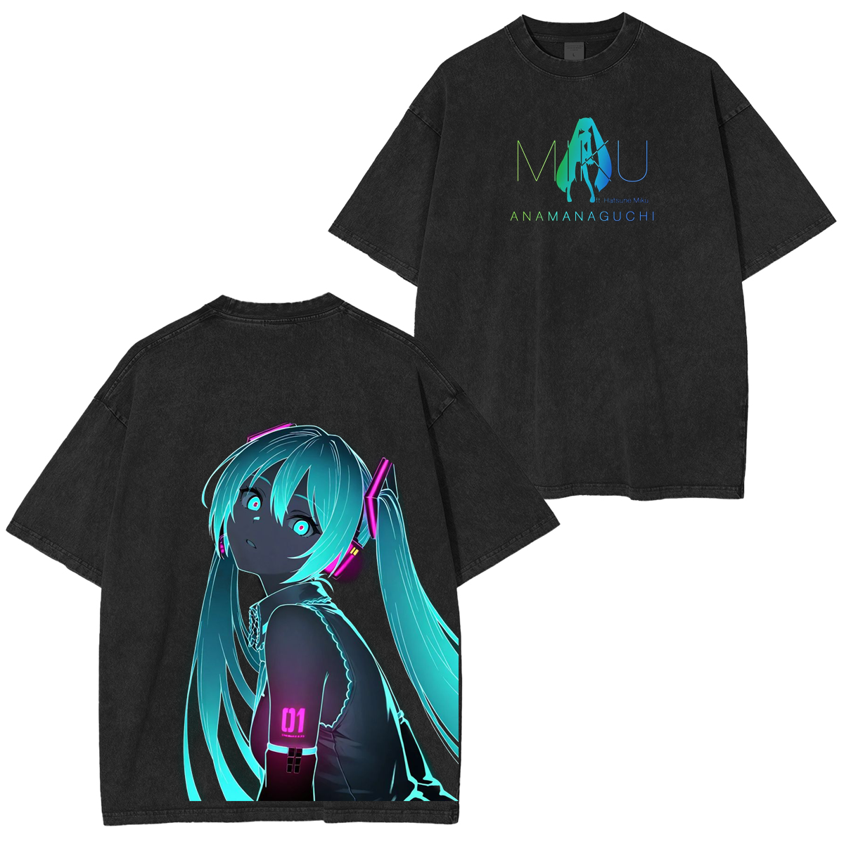Hatsune Miku Vintage Washed T-shirt/Crewneck/Hoodie