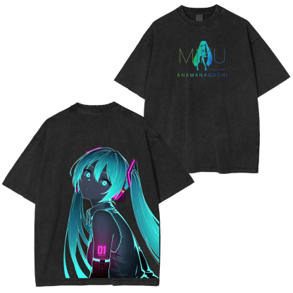Hatsune Miku Vintage Washed T-shirt/Crewneck/Hoodie