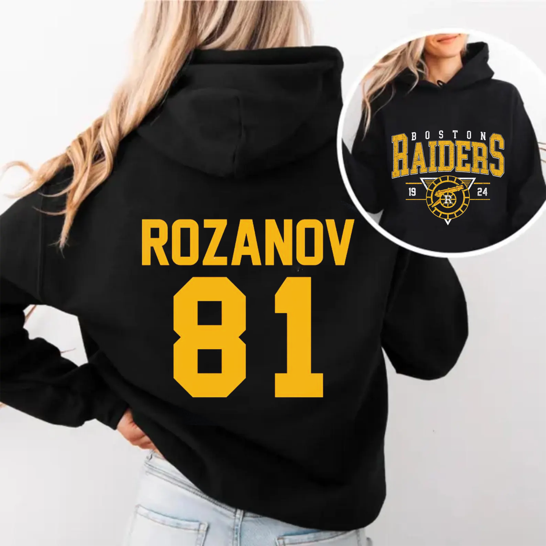 Ilya Rozanov #81 Boston Raiders Comfort Color  Unisex T-shirt/Crewneck/Hoodie