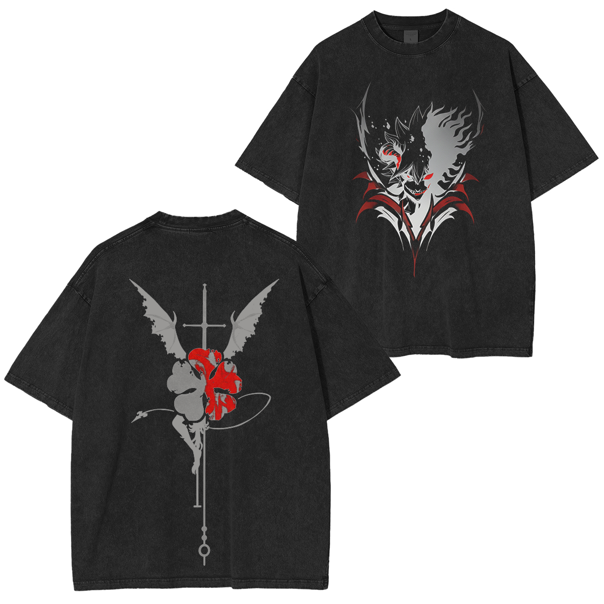 Yami Black Clover Washed T-shirt/Crewneck/Hoodie