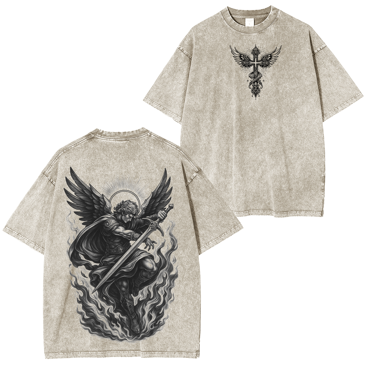 Archangel Michael Vintage Washed T-shirt/Crewneck/Hoodie