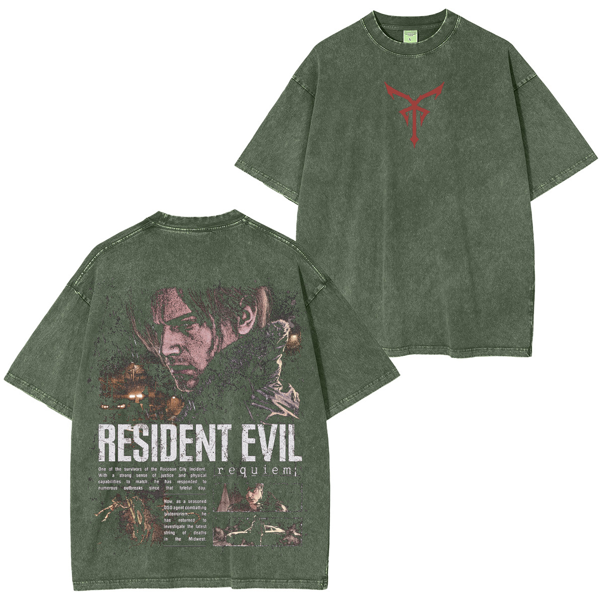 Resident Evil Requiem Washed T-shirt/Crewneck/Hoodie