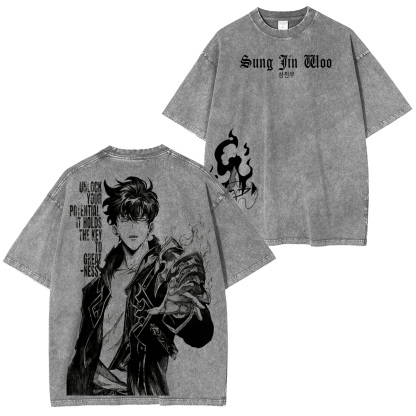 Sung Jin woo Solo Leveling Oversized T-shirt/Crewneck/Hoodie