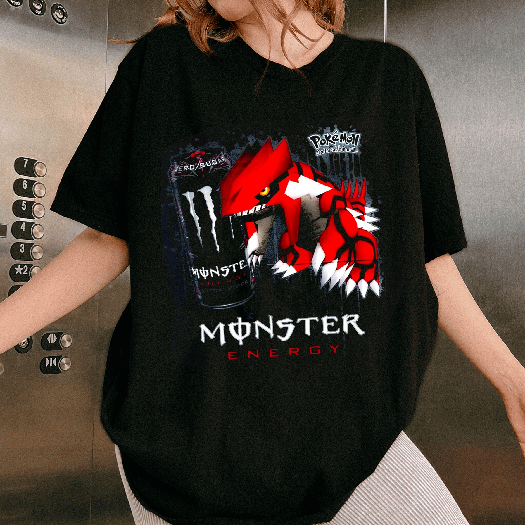 Pokémon Groudon x Monster Energy Oversized T-shirt/Crewneck/Hoodie