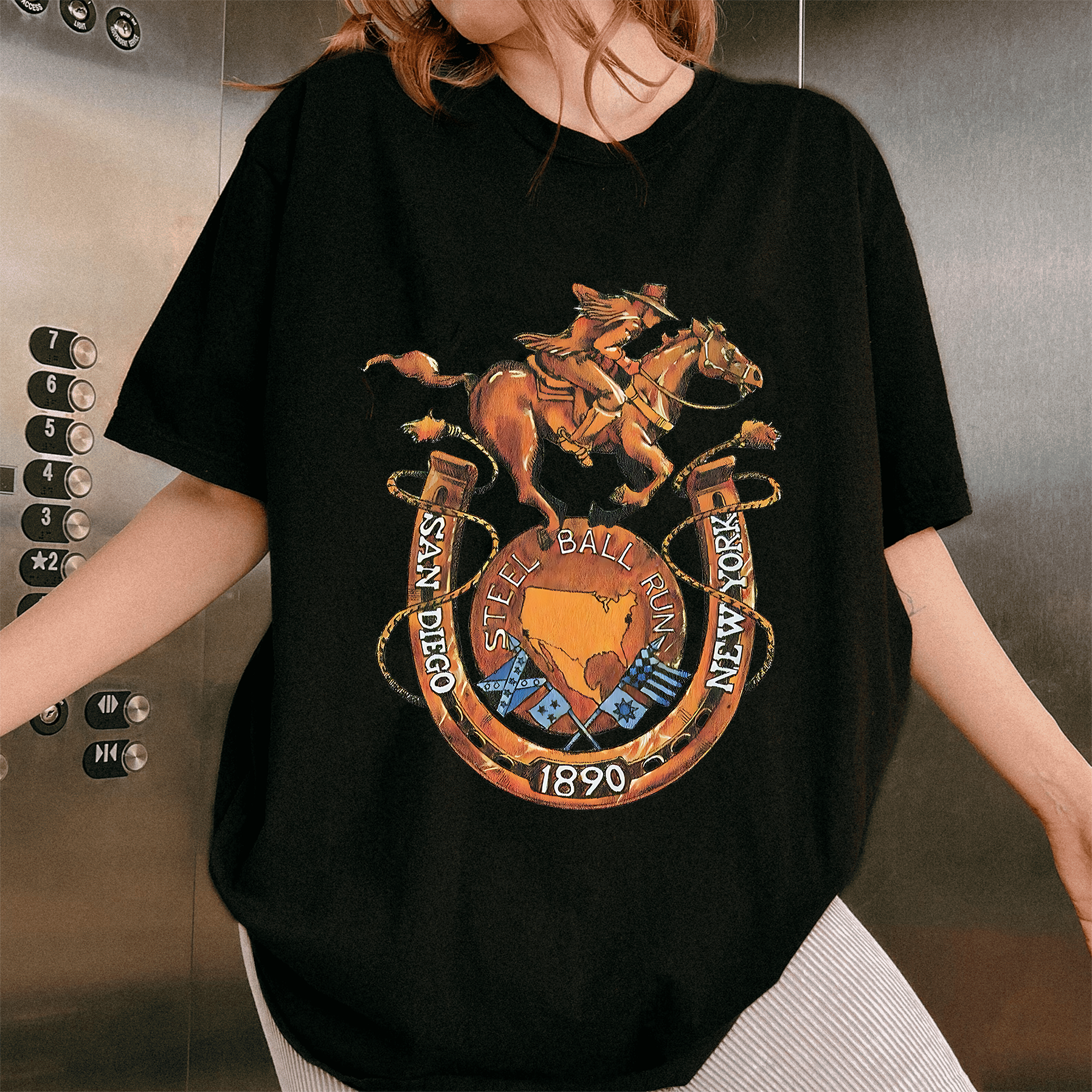 Steel Ball Run - JoJo's Bizarre Oversized T-shirt/Crewneck/Hoodie