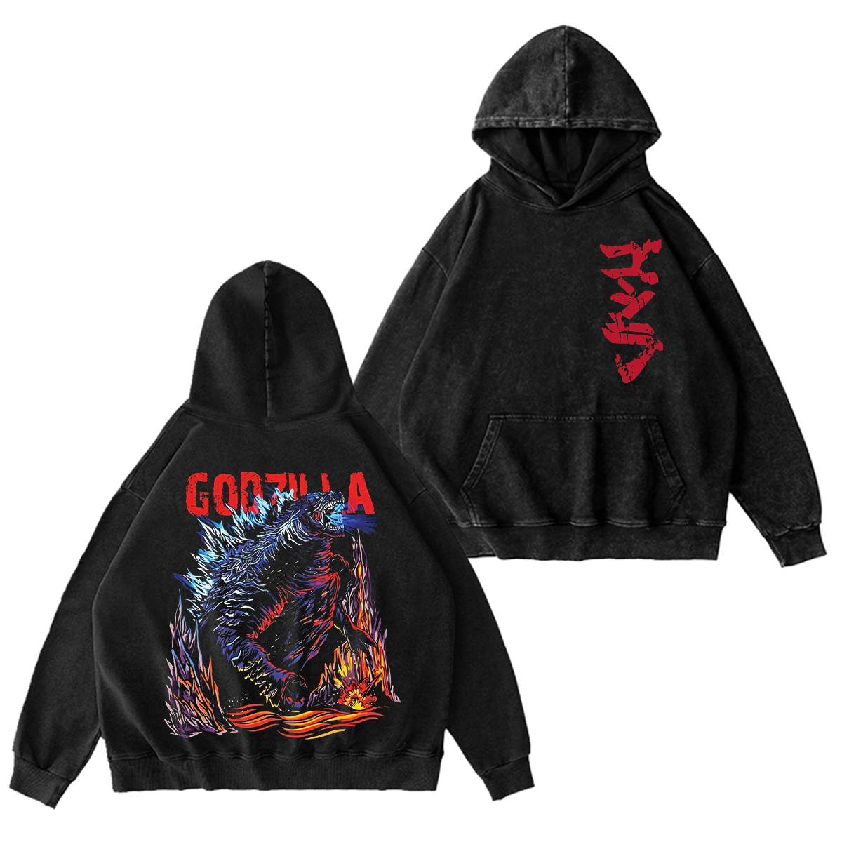 Vintage Godzilla Unisex Washed T-Shirt