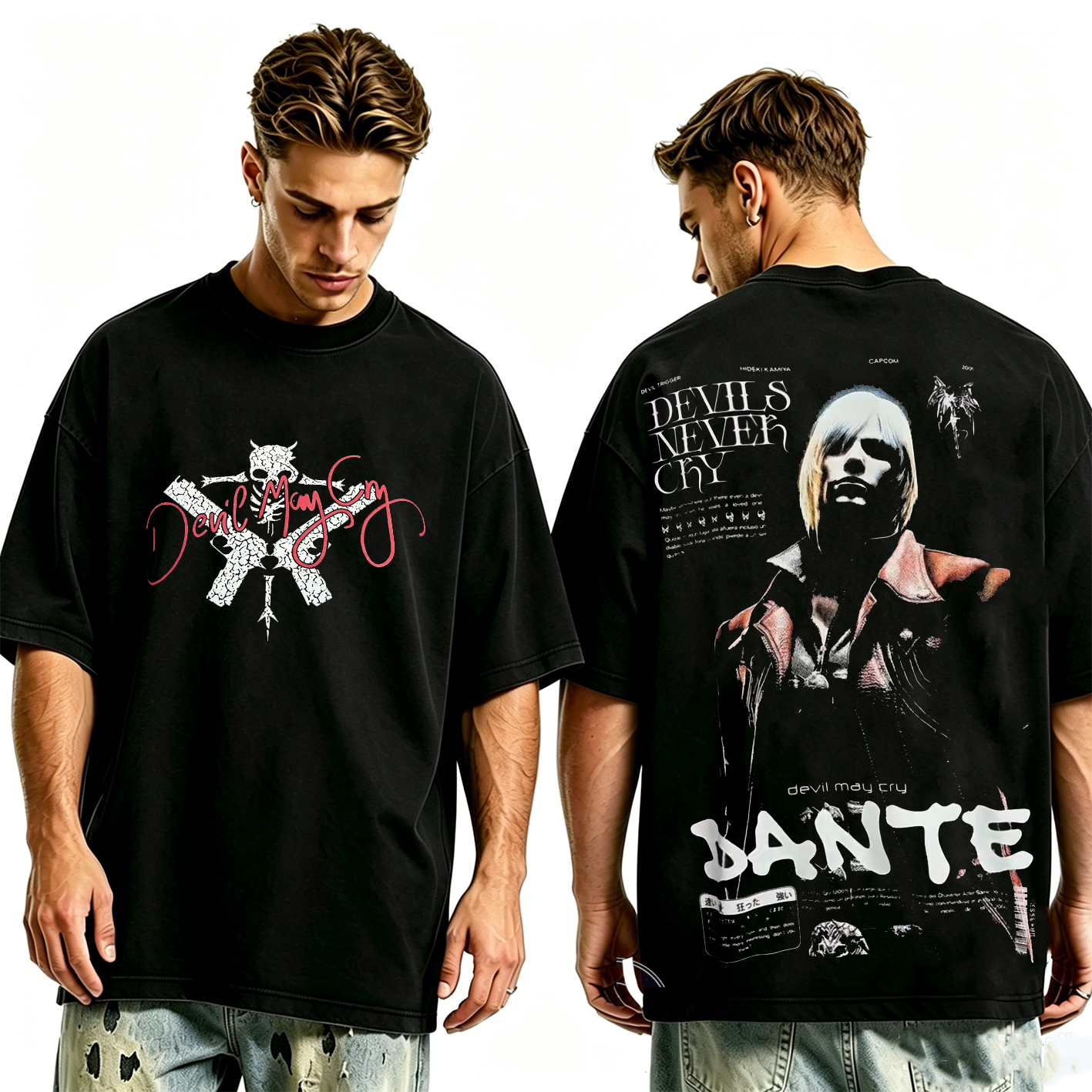 Dante — Devil May Cry Vintage Washed T-shirt/Crewneck/Hoodie