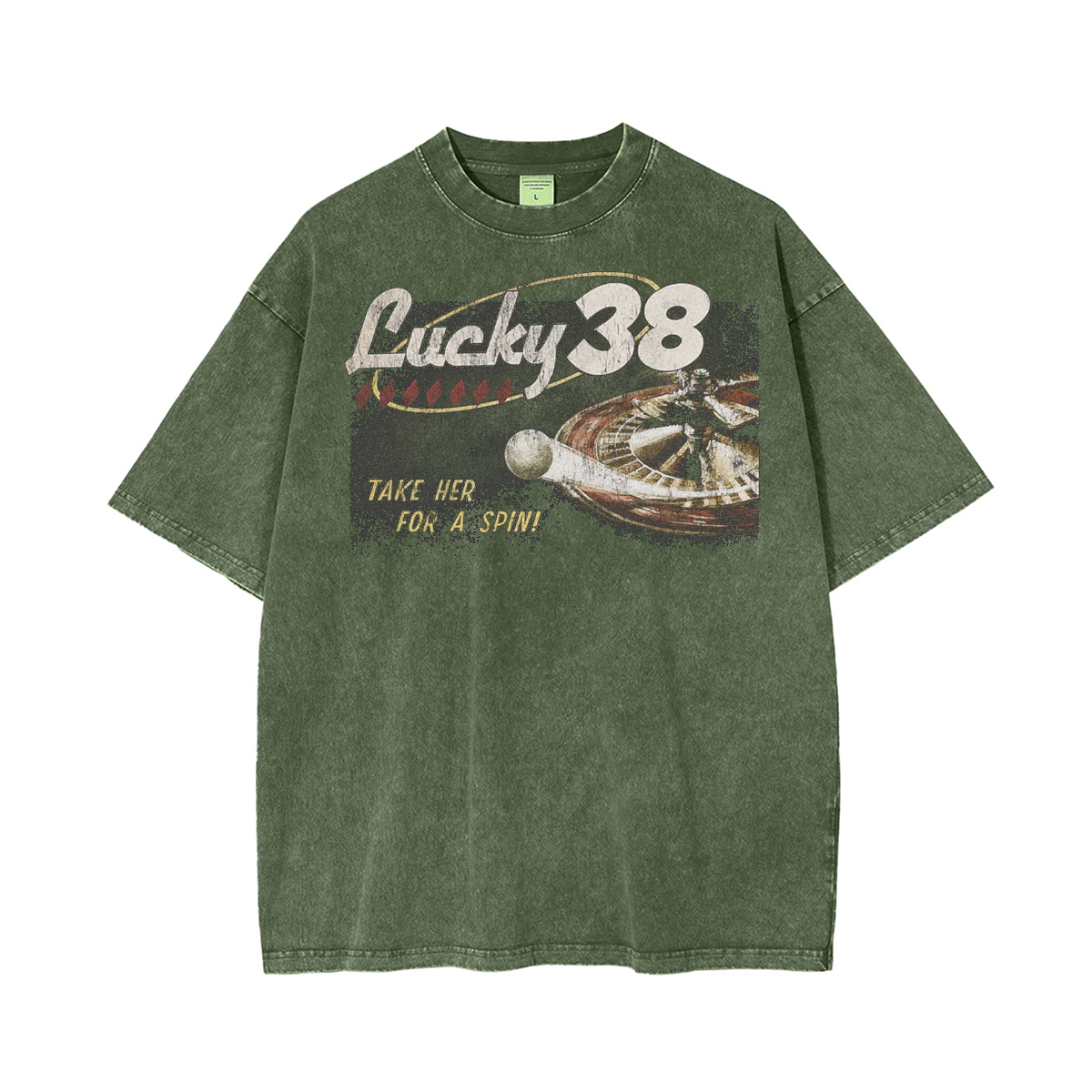 Lucky 38 Unisex Washed T-Shirt