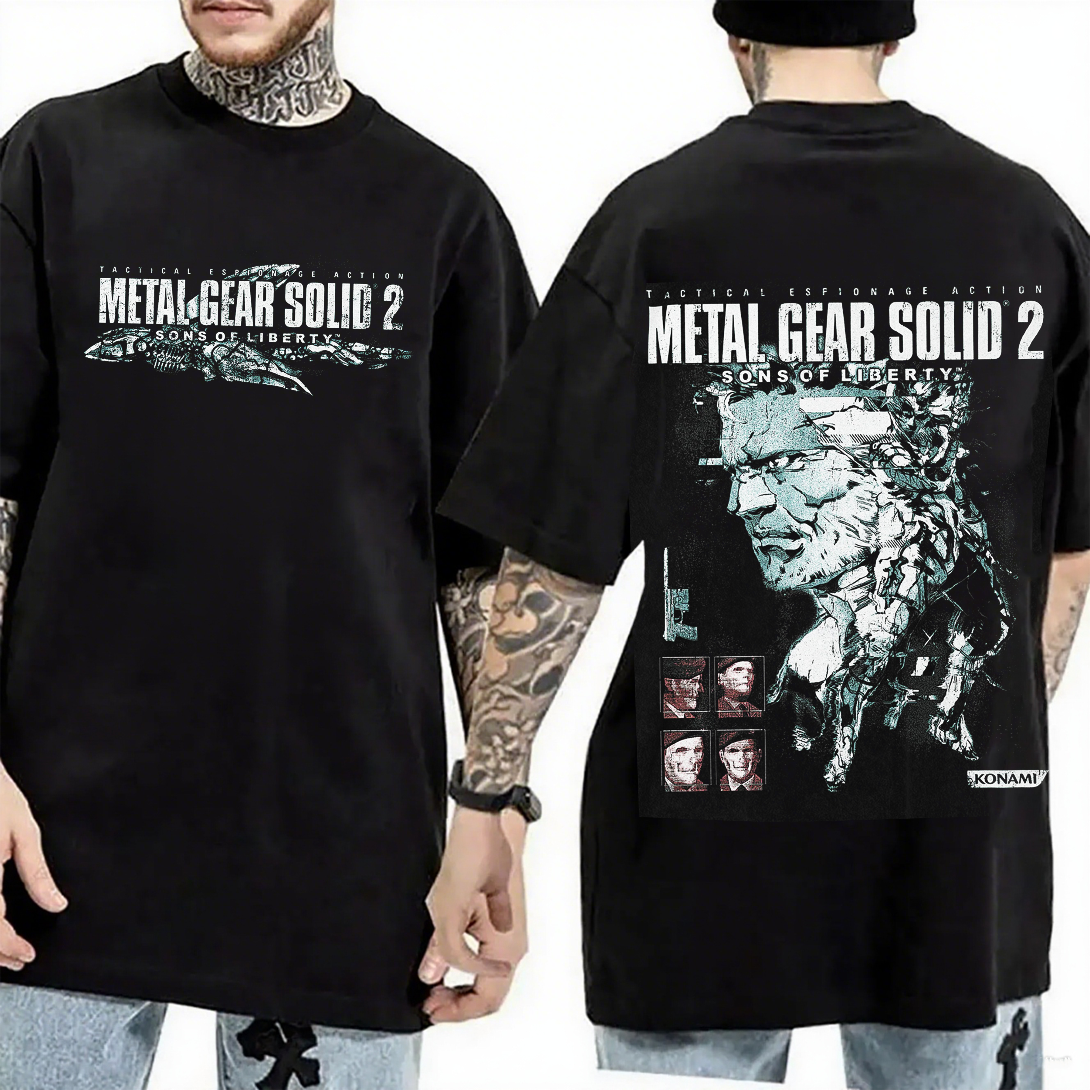 Metal Gear Solid 2 Washed T-shirt