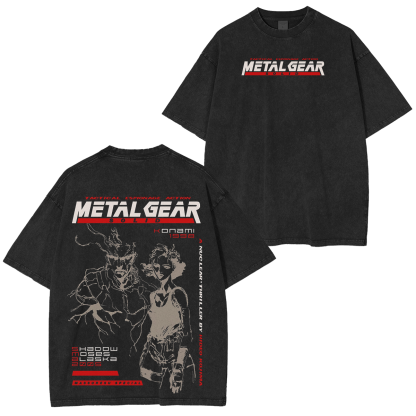 Metal Gear Solid Tactical Espionage Action Vintage Unisex Washed T-Shirt