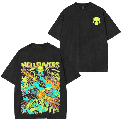 Helldivers 2 Vintage Unisex Washed T-Shirt