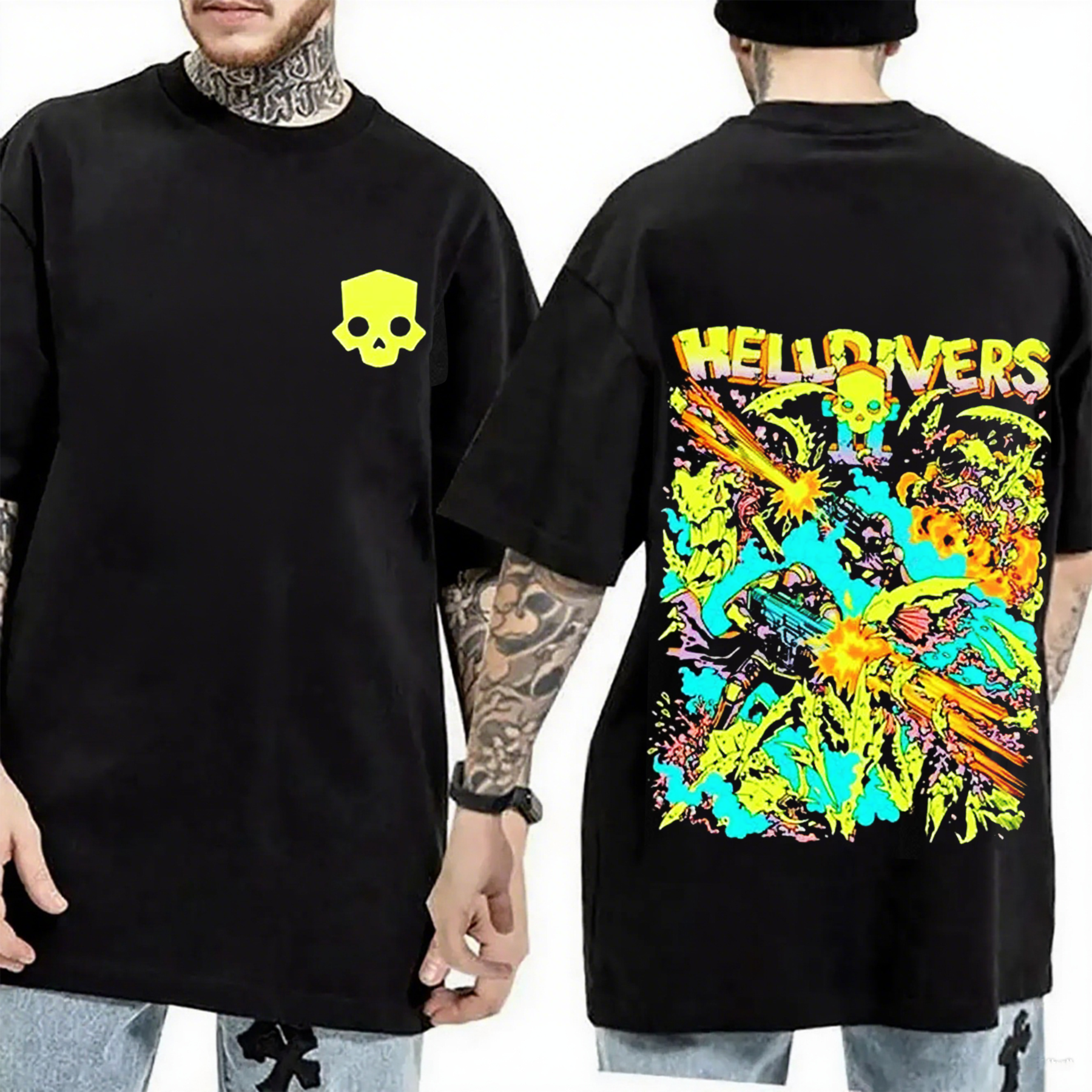 Helldivers 2 Vintage Unisex Washed T-Shirt