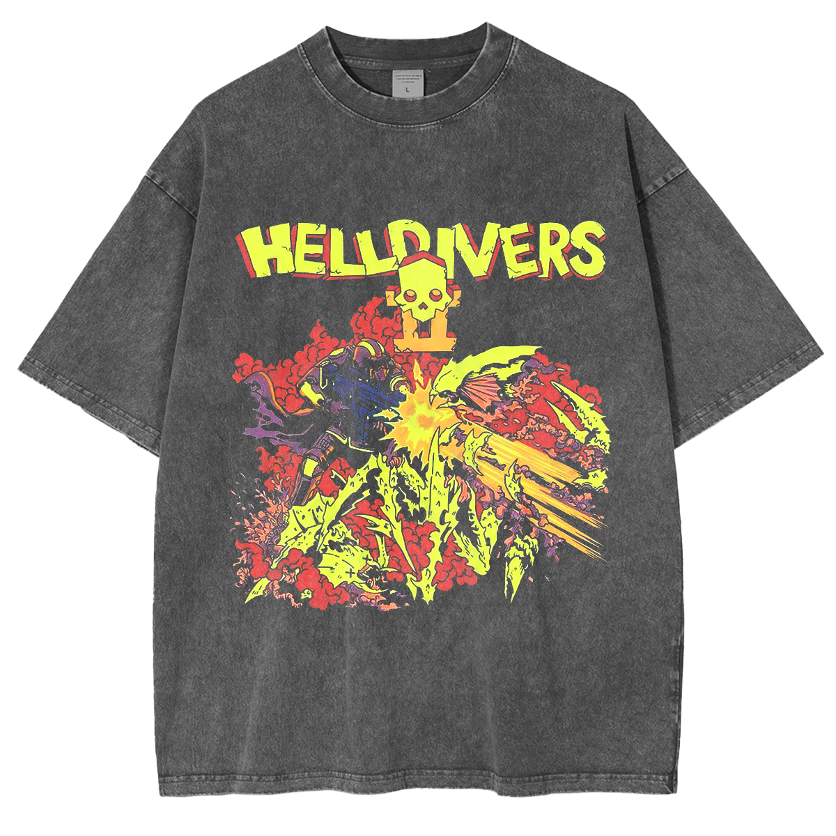 Helldivers Washed T-Shirt