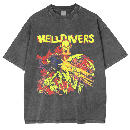 Helldivers Washed T-Shirt