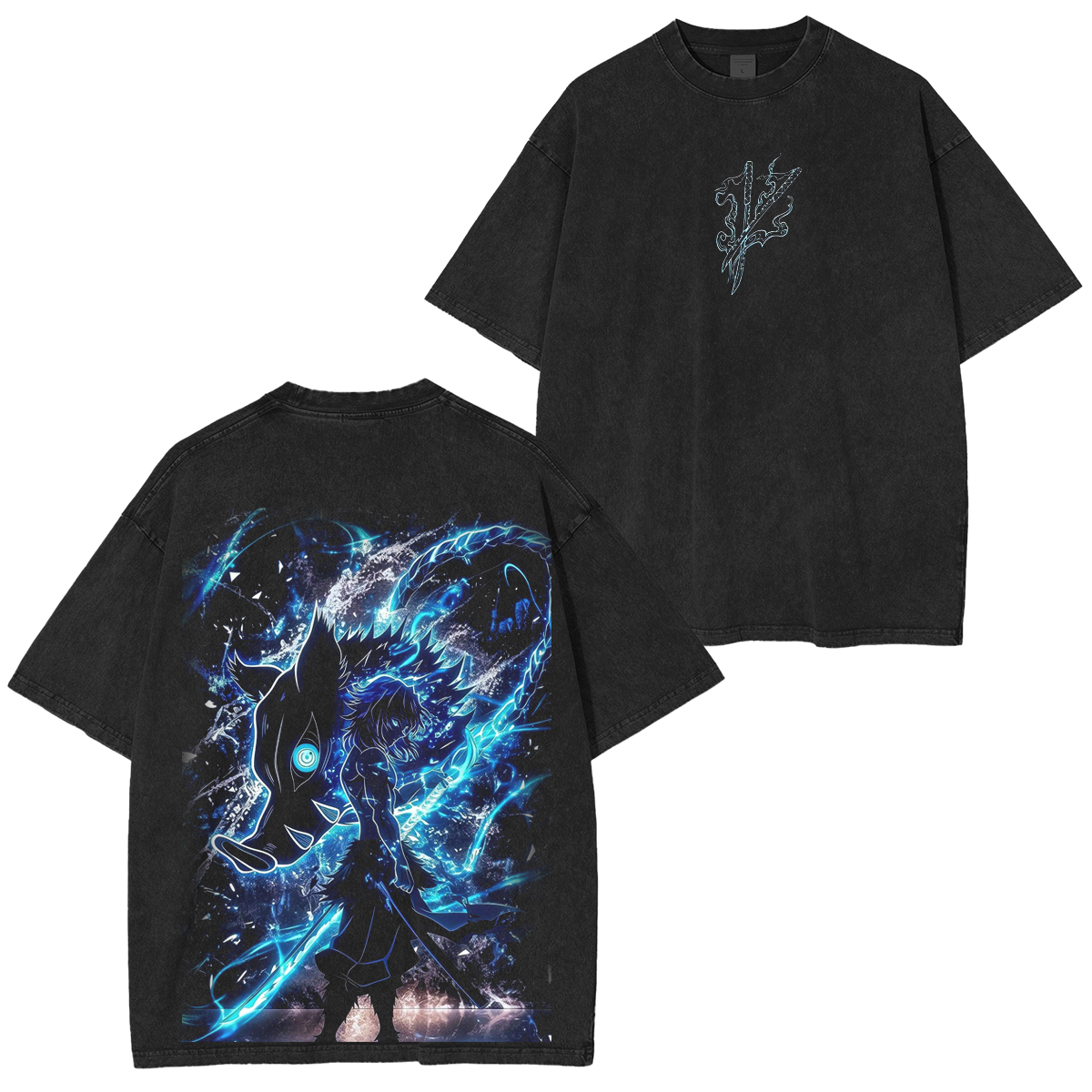 Inosuke Hashibira-Demon Slayer Washed T-Shirt