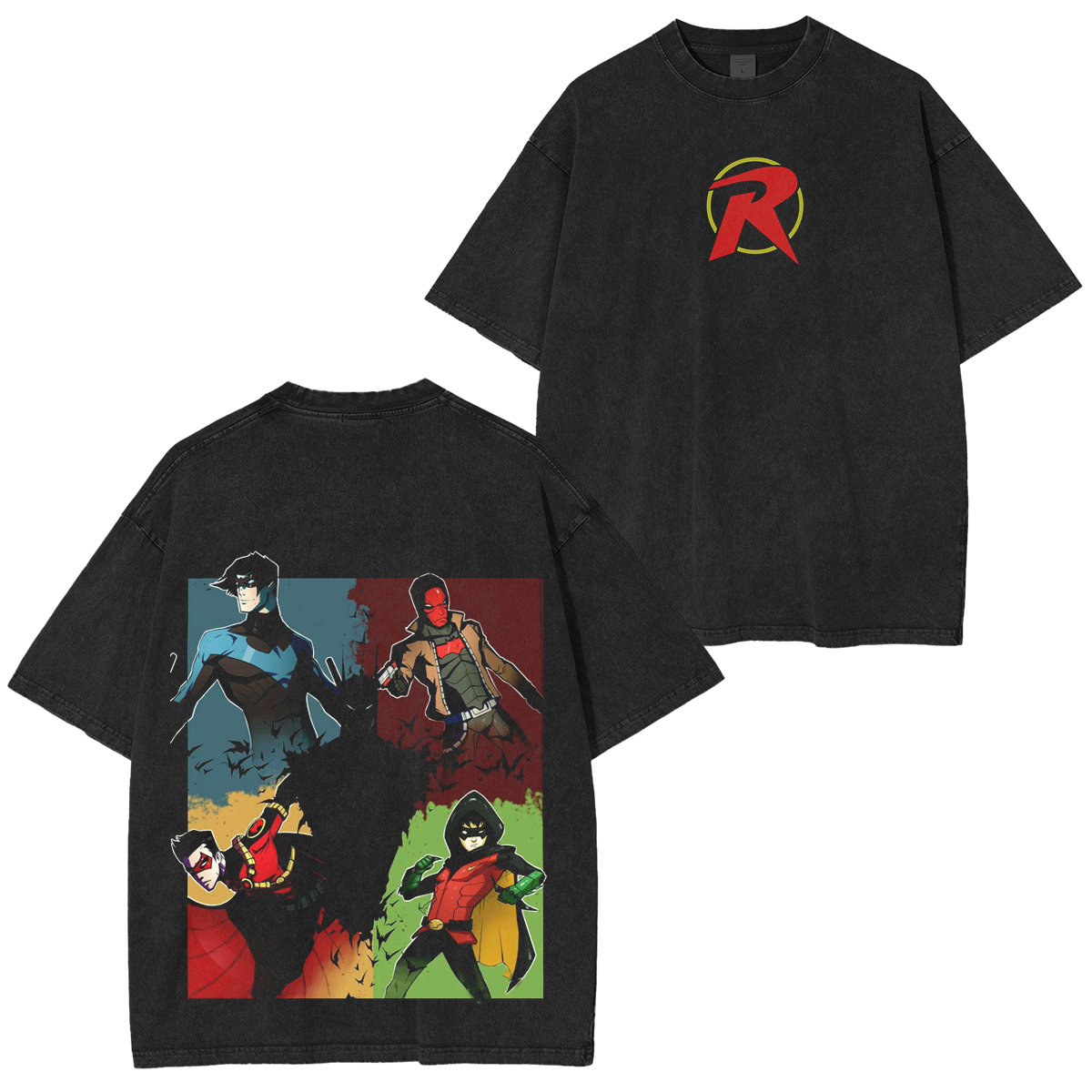 The Justice League Heroes Washed T-Shirt
