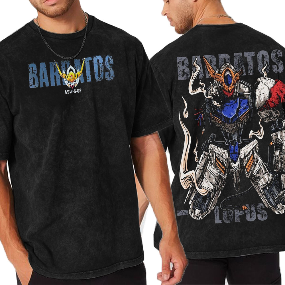 Gundam Barbatos Lupus Unisex Washed T-Shirt