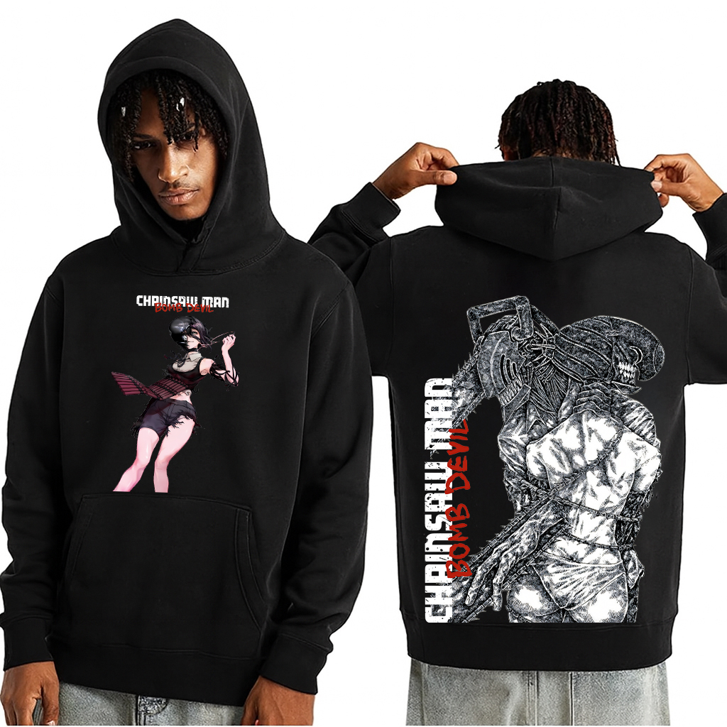 Zere x Denji Chainsaw Man Anime Double Printed Vintage T-shirt/Crewneck/Hoodie