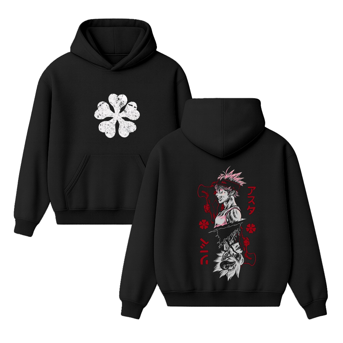 Black Asta Clover Unisex Anime T-Shirt/Crewneck/Hoodie