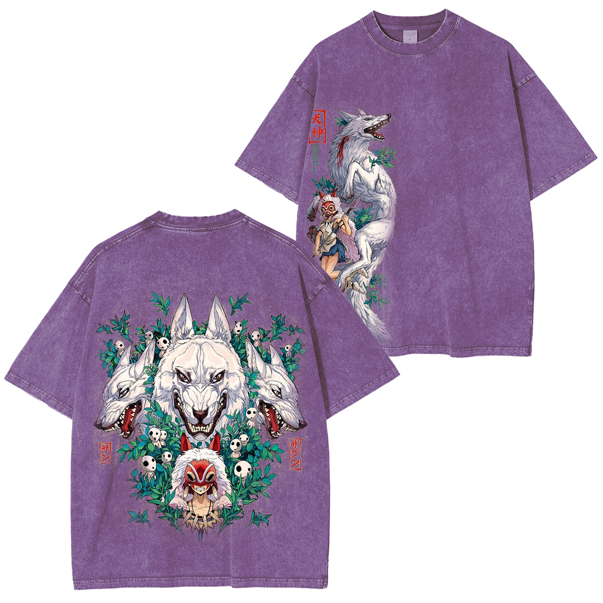 Mononoke Hime Vintage Washed T-shirt/Crewneck/Hoodie