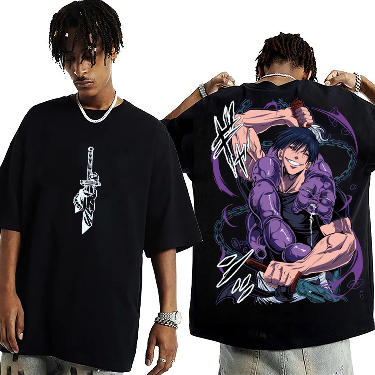 Jujutsu Kaisen Toji Fushiguro Anime Oversized T-shirt/Crewneck/Hoodie