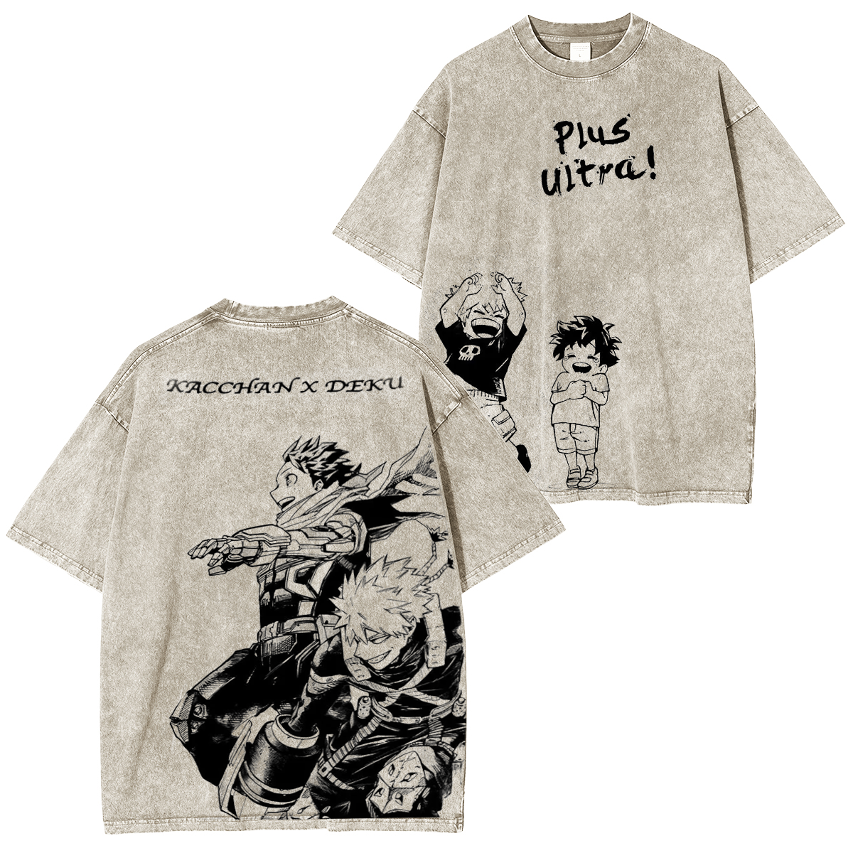 My Hero Academia Vintage Washed T-shirt/Crewneck/Hoodie