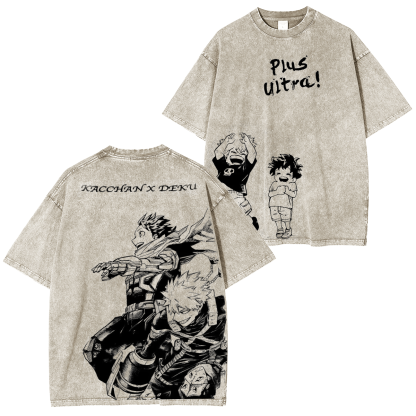 My Hero Academia Vintage Washed T-shirt/Crewneck/Hoodie