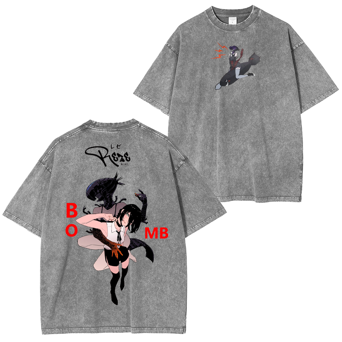 Chainsaw Man Vintage Washed T-shirt/Crewneck/Hoodie