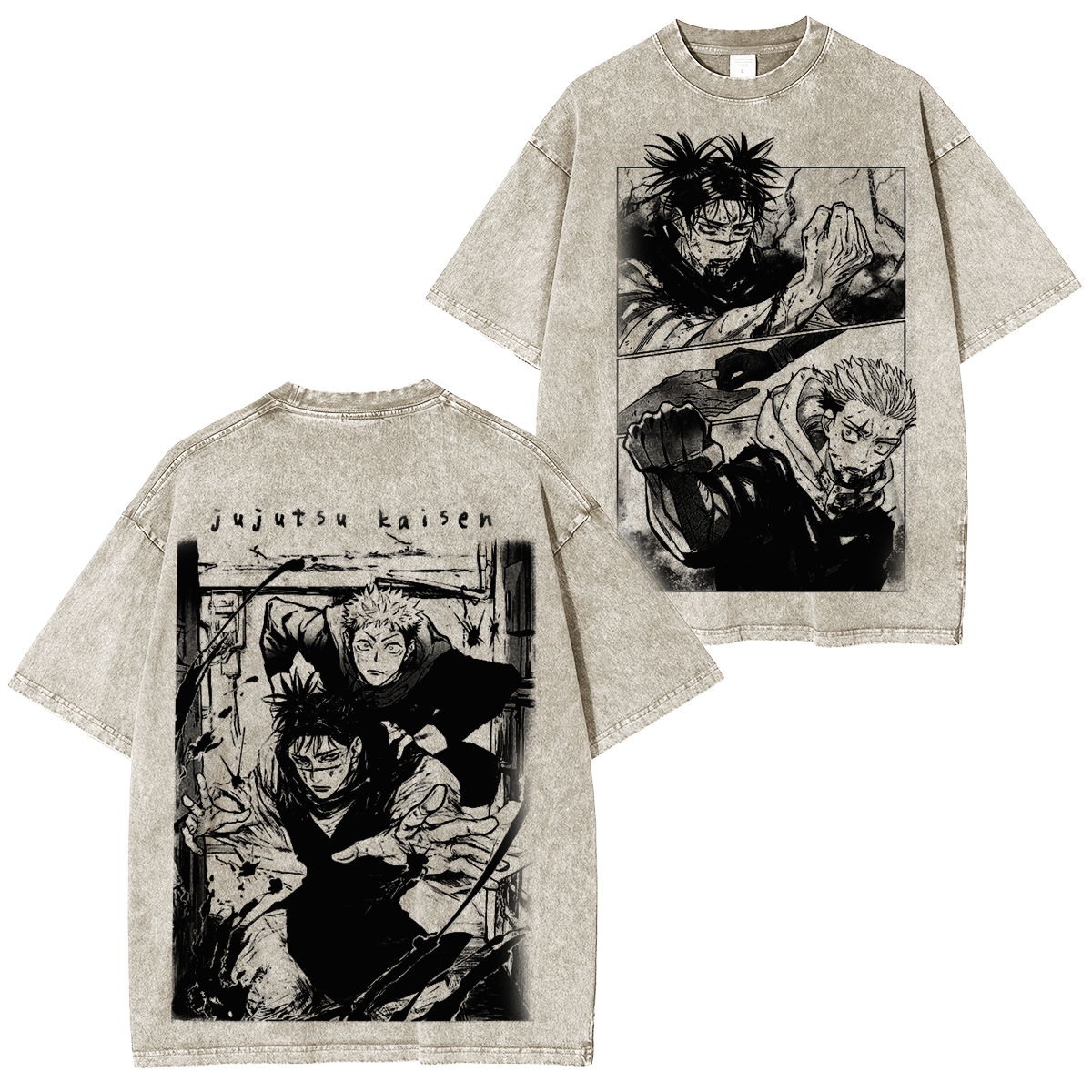 Jujutsu Kaisen Vintage Washed T-shirt/Crewneck/Hoodie