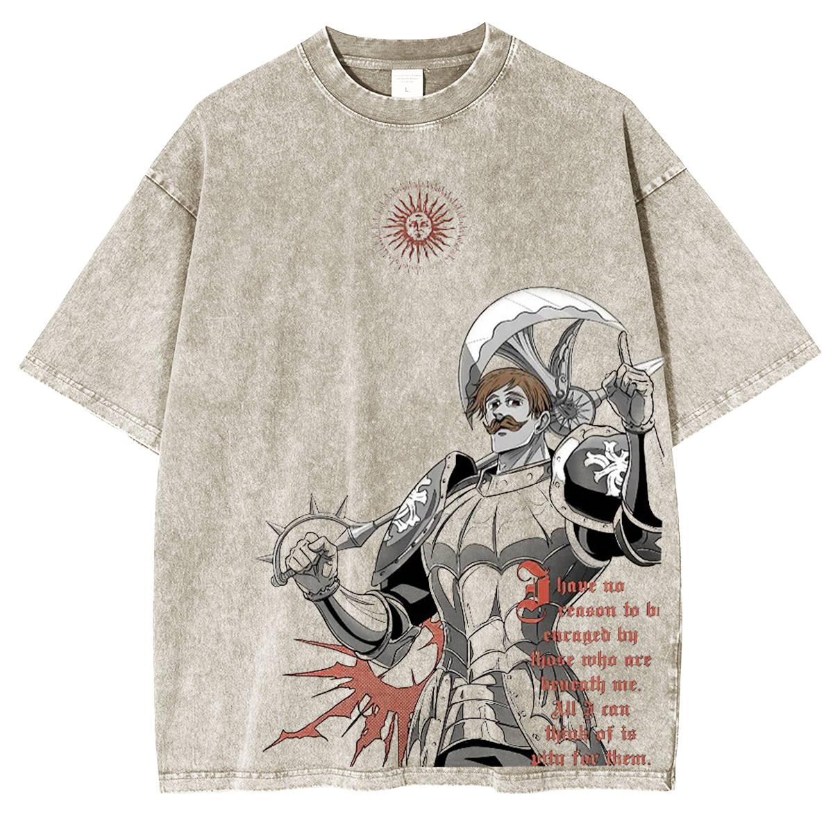 Escanor's Pride: Rise of the Sin of Pride in Anime Vintage T-shirt/Crewneck/Hoodie