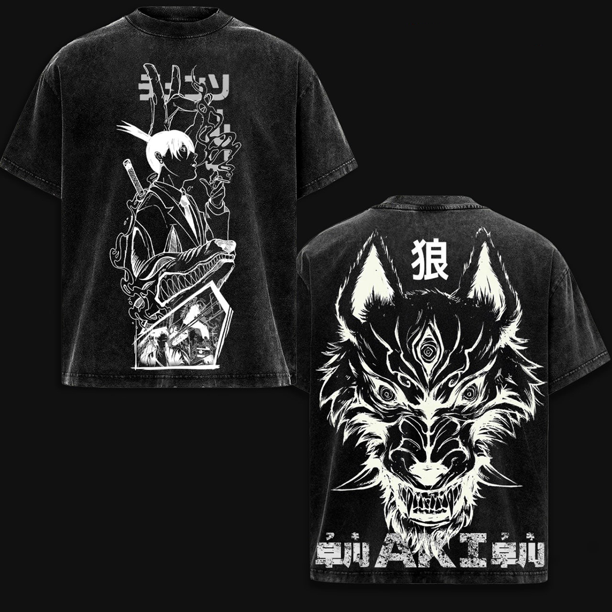 Aki Hayakawa Chainsaw Man Anime Washed T-shirt/Crewneck/Hoodie