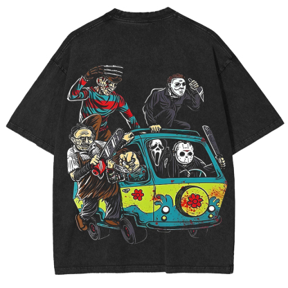 Horror Friends O Neck Cool Summer T Shirts