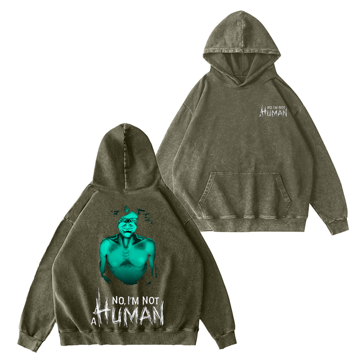 No, I��m Not a Human Vintage Washed T-shirt/Crewneck/Hoodie