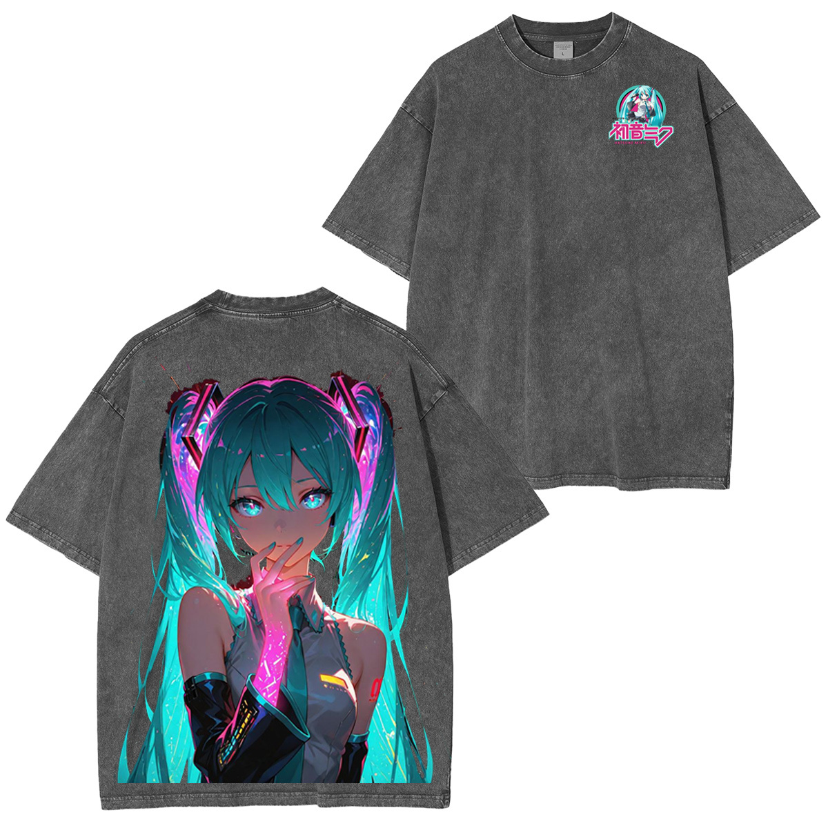 Miku Cosplay Vintage Washed T-shirt/Crewneck/Hoodie