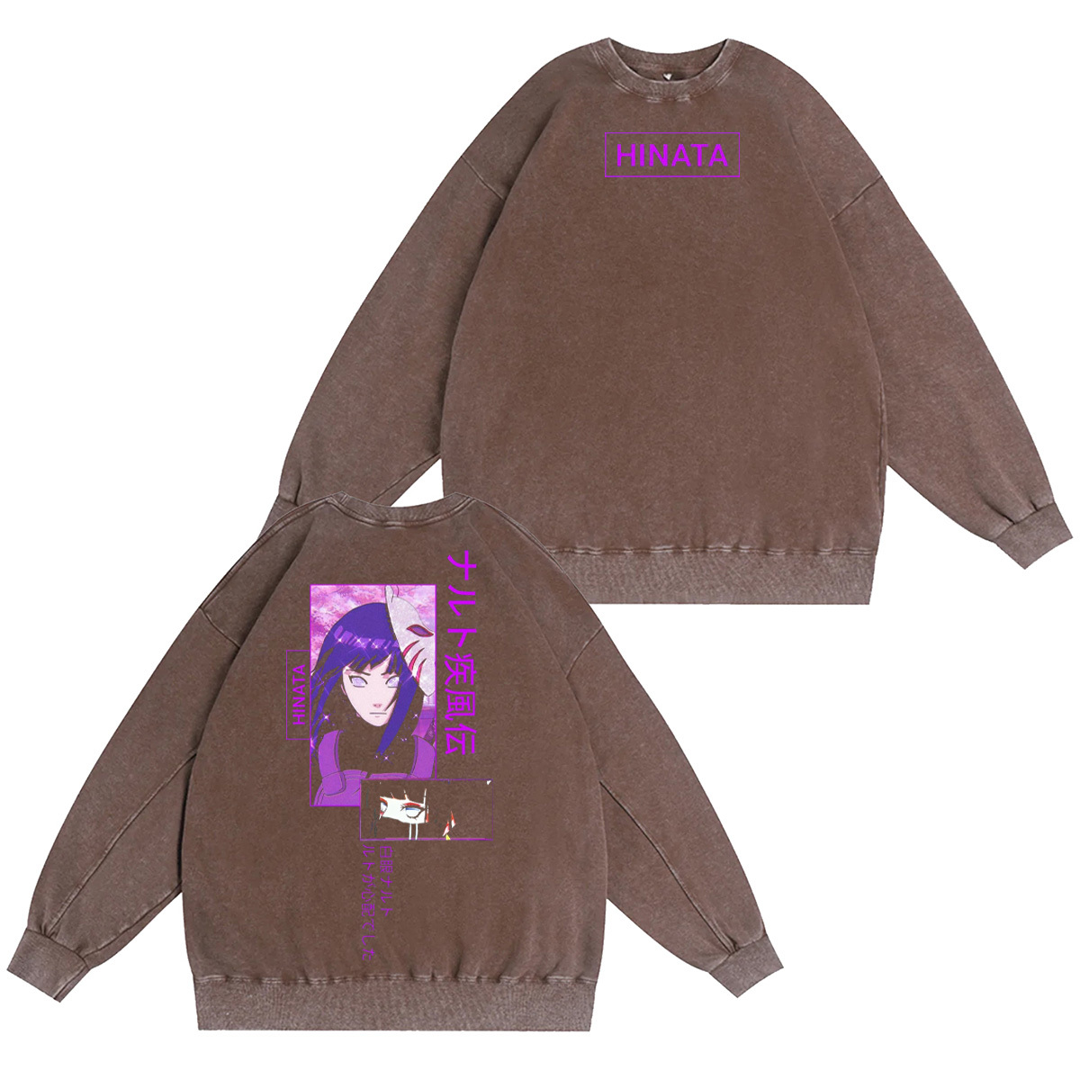 Hinata Hyuga Naruto Washed T-shirt/Crewneck/Hoodie