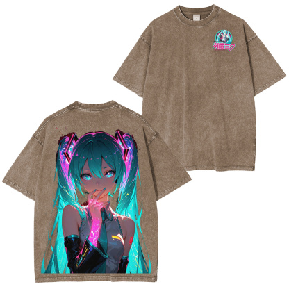Miku Cosplay Vintage Washed T-shirt/Crewneck/Hoodie