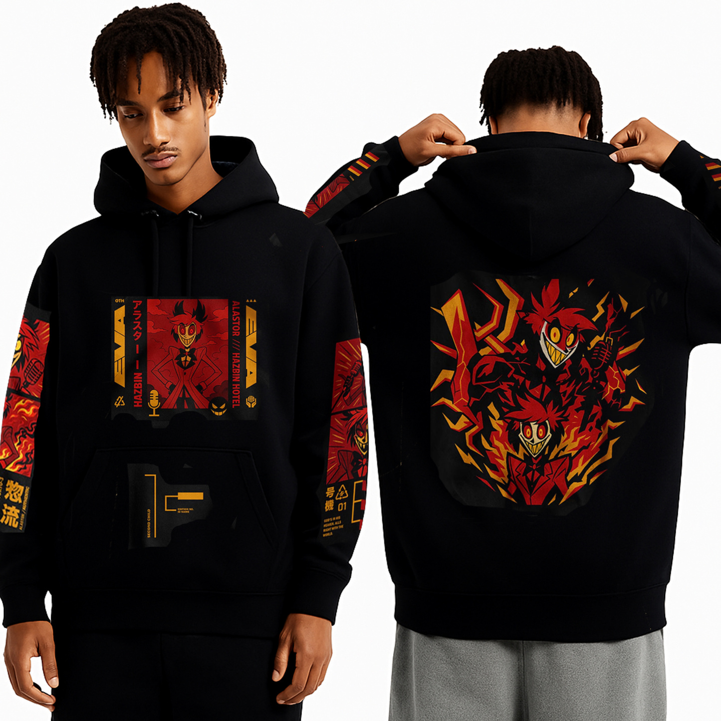 Hazbin Hotel Demoncore Oversized  weshed T-shirt/Crewneck/Hoodie