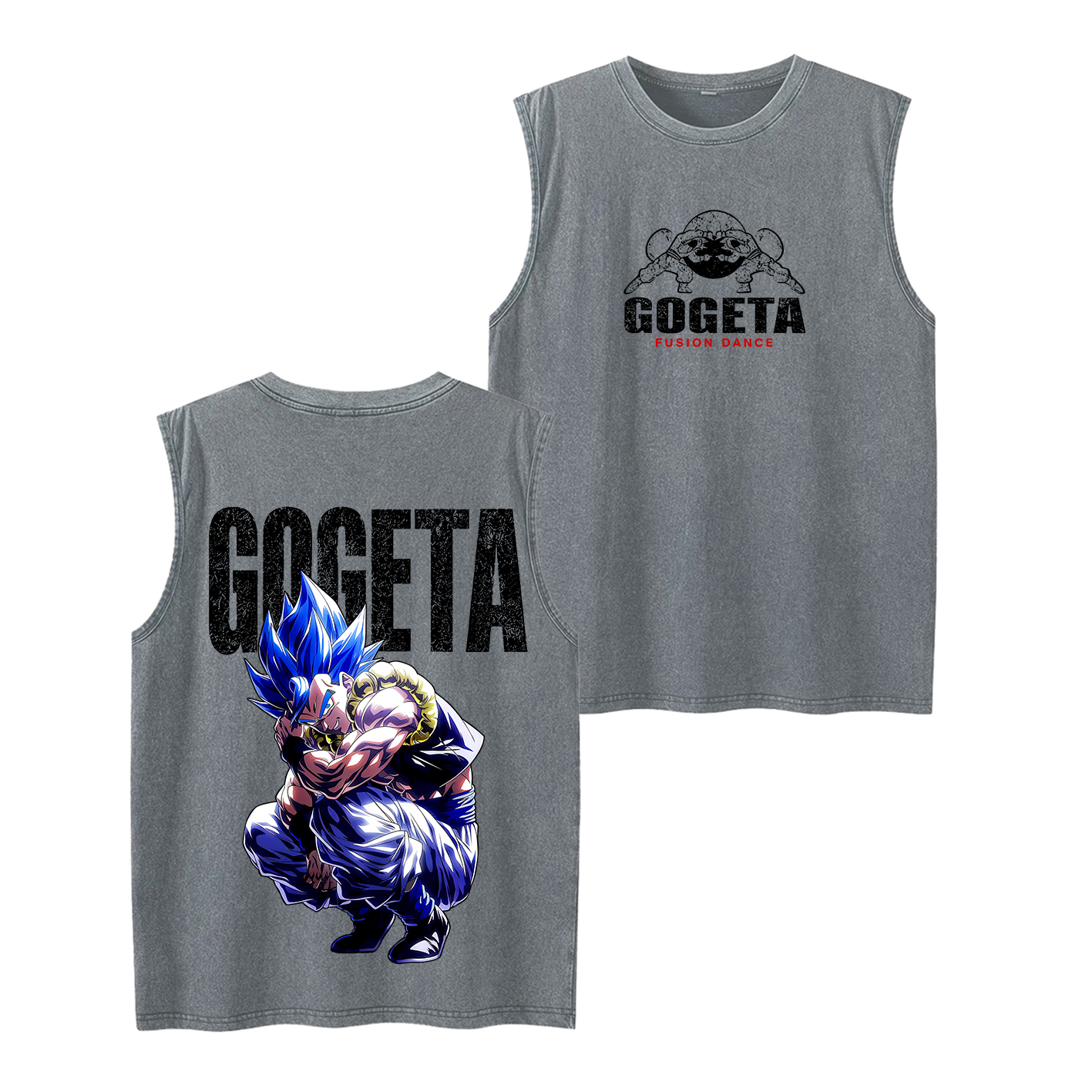 Gogeta Dragon Ball Vintage Unisex Washed T-Shirt