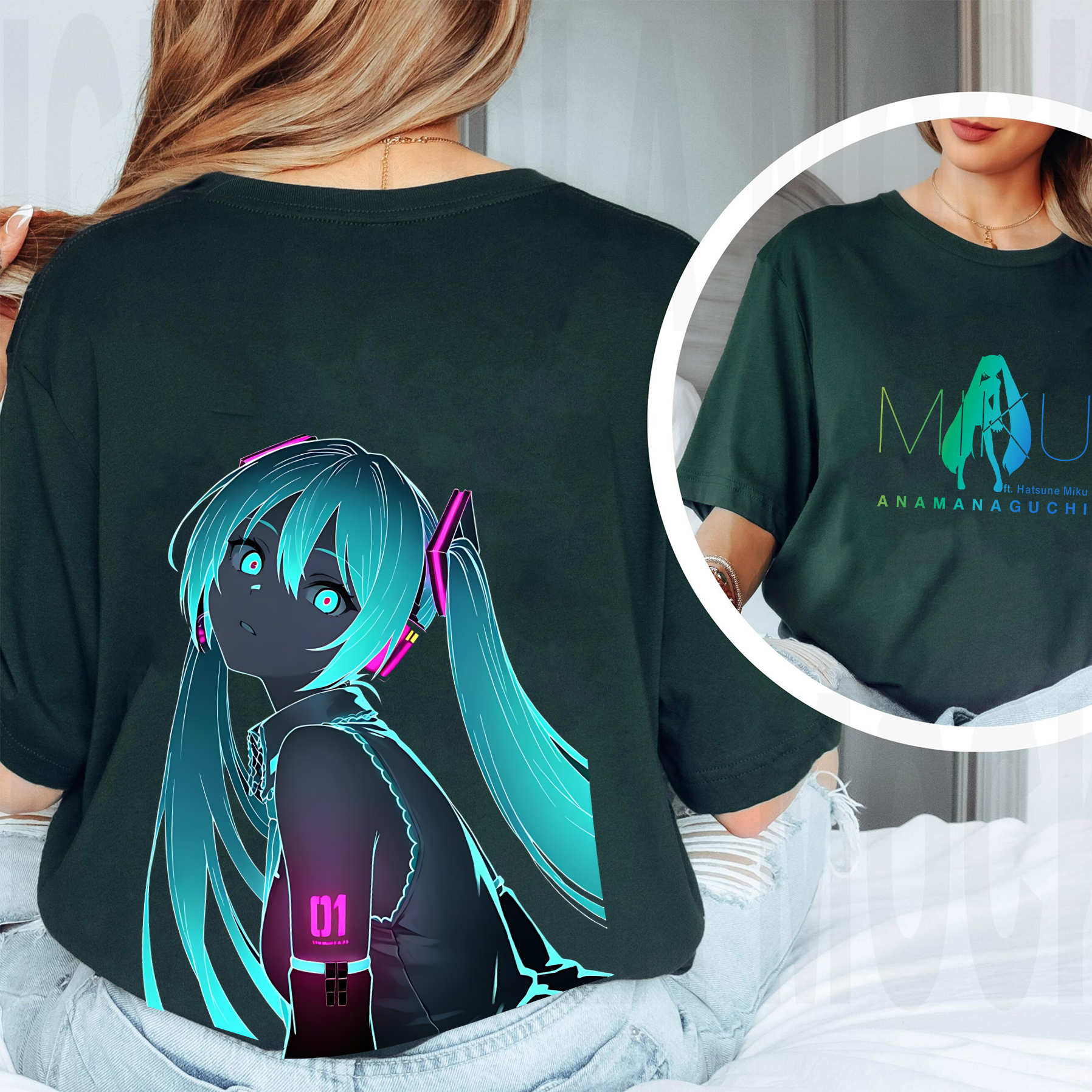 Hatsune Miku Vintage Washed T-shirt/Crewneck/Hoodie