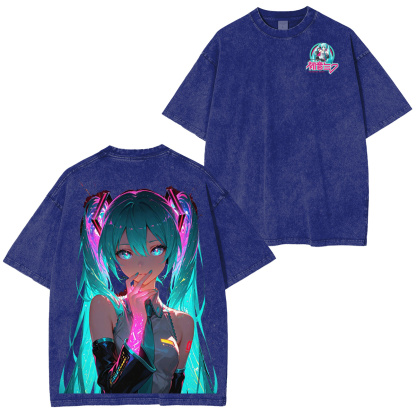 Miku Cosplay Vintage Washed T-shirt/Crewneck/Hoodie